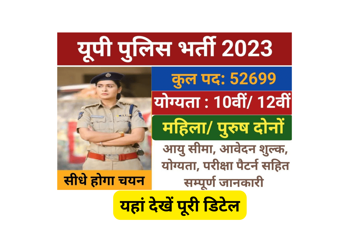 UP Police Vacancy 2023 Online Form Date Apply